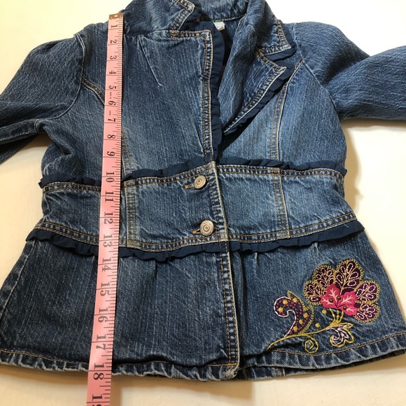That’s So Raven Embroidered Denim Jacket, Girl’s Large 10-12, pre-owned, - Picture 11 of 13